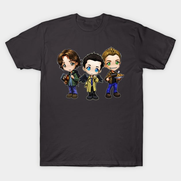 Chibi Team Free Will T-Shirt by theghostfire